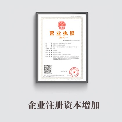 企业注册资本增加
